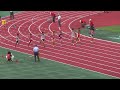 東北インターハイ　男子１００ｍ準決勝3組　大瀬戸・諏訪