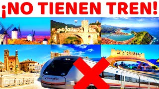 😱 100 SORPRENDENTES CIUDADES Españolas SIN TREN 😱/ Obras / Renfe / Alta Velocidad / Cercanías