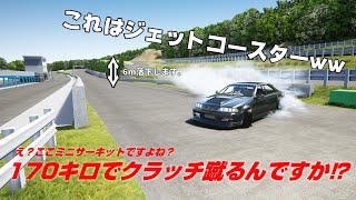 【AssettoCorsa】リンクサーキットで急坂下りを堪能してみた‼