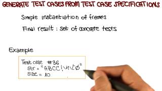Generate Test Cases from Test Case Specifications - Georgia Tech - Software Development Process