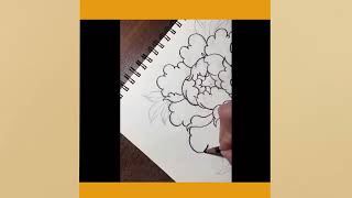 How to draw a beautiful flower picture? কিভাবে একটি সুন্দর ফুলের  ছবি আঁকা যায় | Drawing tutorial