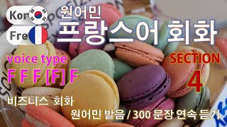 프랑스어 / Type F F F [F] F [Section 4] 비즈니스  회화. / 짧고 쉬운 300문장 연속듣기