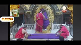 Sai Baba Darshan Live Sej Arati 01/02/25