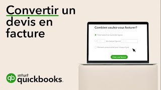 Comment convertir un devis en facture dans QuickBooks en ligne