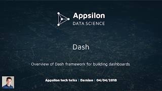 Overview of Python Dash Framework from Plotly for Building Dashboards