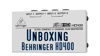 Behringer MicroHD HD400 Hum Destroyer Unboxing Behringer HD400 German