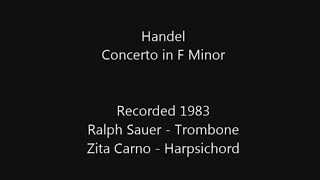 Ralph Sauer Plays Handel Concerto in F Minor