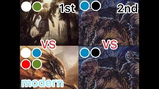 【MTG】プレイ動画 モダン：白緑信心VSスリヴァー＋１【字幕】