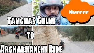 HILL ROAD RIDE TAMGHAS GULMI TO BALKOT ARGHAKHANCHI RIDE MOTOVLOG NEPAL| THE RED KING VLOG