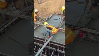 Short clips for screed concrete  #construction #concretestructure #bulldozer