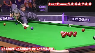 Snooker Champion Of Champions Ronnie O’Sullivan VS Matthew Stevens ( Last Frame 5 & 6 & 7 & 8 )