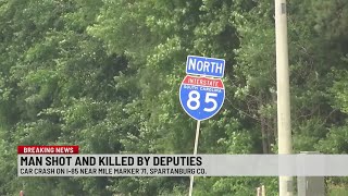I-85N crash leads to fatal deputy-involved shooting in Spartanburg Co.