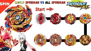 【Hyperion Burn VS ALL Spriggan】 Beyblade Burst Sparking 베이블레이드 버스트 슈퍼킹 하이페리온 번 VS 올 스프리건 ベイブレードバースト