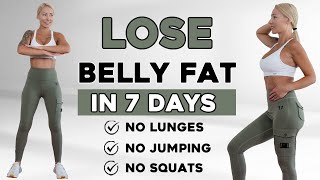 30 MIN LOSE BELLY FAT in 7 Days Standing Abs Workout - No Squat, No Lunge, No Jumping