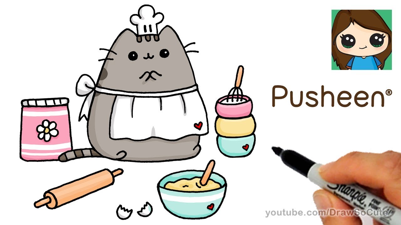 Draw So Cute Pusheen - Trusty Wallpaper