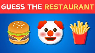 Guess The Fast Food Restaurant by Emoji? 🍔🍟 Emoji Quiz