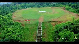 Helipad covered by evergreen forest found in Tlabung, Mizoram(Drone scene) || Beautiful Mizoram