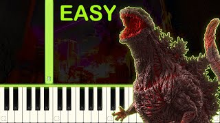 SHIN GODZILLA´S THEME - EASY Piano Tutorial