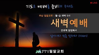 하남밀알교회 (안효혁 목사) 20250211 새벽예배