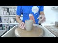 Throwing a Travel Mug - Satisfying Pottery ASMR