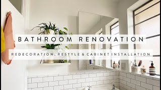 Mini Bathroom Renovation and Restyle | Installing the IKEA Godmorgon Bathroom Cabinet