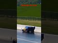 Crazy drag car runs the wall at Santa pod (GREAT SAVE)