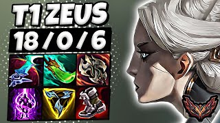 T1 Zeus Camille vs Aatrox TOP [ Perfect KDA ] Patch 14.14 Korea Grandmaster ✅