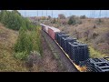 bnsf cn trains at beare oct 20 23