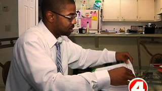 Unemployed man waiting for paycheck from former employer