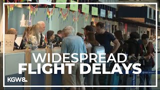 Thousands of flight delays, disruptions across the US