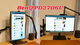 BenQ PD2706U Review - Inexpensive 4K Designer Monitor for Macbook Setup