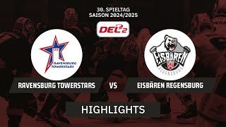 DEL2: Ravensburg Towerstars vs. Eisbären Regensburg I Highlights - 30. Spieltag | SDTV Eishockey