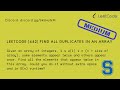 Leetcode [442] Find All Duplicates in an Array