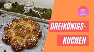 Dreikönigskuchen mit Schokolade und Krokant| eure Kinder werden aufgeregt sein. 😍 #backen