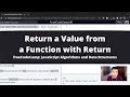Return a Value from a Function with Return (Basic JavaScript) freeCodeCamp tutorial