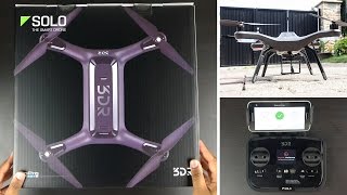 3D Robotics Solo Smart Drone - Unboxing \u0026 First Flight