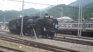 Japanese Steam Train Paleo Express on the Chichibu Railway near Tokyo