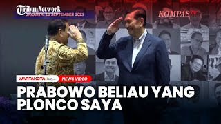 Hormat Prabowo ke Luhut Binsar Pandjaitan, hingga Hujan Pujian untuk Sang Senior