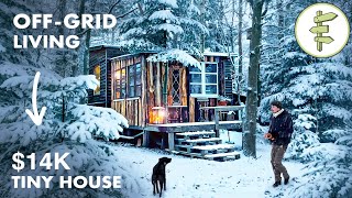 Self-Sufficient Man Built an Off-Grid Tiny House Homestead \u0026 Lives on a Minimal Budget