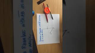 Construct a rhombus with a side and an angle