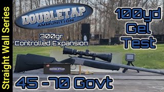 Straight Wall Hunting Cartridge Series: 45-70 100yd GEL Test | DOUBLETAP 300gr Controlled Expansion