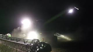 Larsen Lights on a JD9860 combine - before and after LED