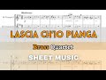 Handel - Lascia Ch'io Pianga | Brass Quartet (Sheet Music/Full Score)