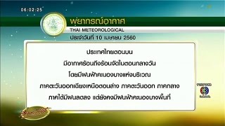 อุตุฯระบุไทยตอนบนมีอากาศร้อนถึงร้อนจัด ภาคใต้มีฝนลดลง