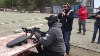 Vector Law Enforcement Shield Training: Boston Police M4 5.56 multiple strike test