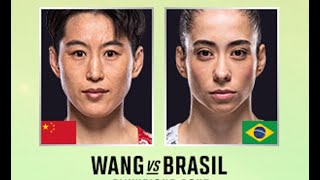 Cong Wang vs Bruna Brasil All Strikes Highlights