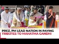 Gandhi Jayanti: From PM Modi, Prez Murmu to Rahul Gandhi, nation pays tributes to Mahatma Gandhi