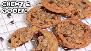 The MOST Perfect Chocolate Chip Cookies! Crunchy Outside, Soft \u0026 Chewy Inside!