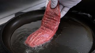 독특한 그릴링, 완벽한 시어링! 고기전문가가 구워주는 소고기 스테이크 / unique grilling, perfect searing! korean beef steak