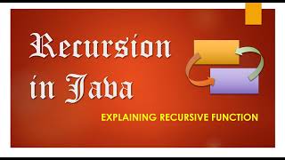 Recursion in Java | Introduction to Recursion | ISC Syllabus
